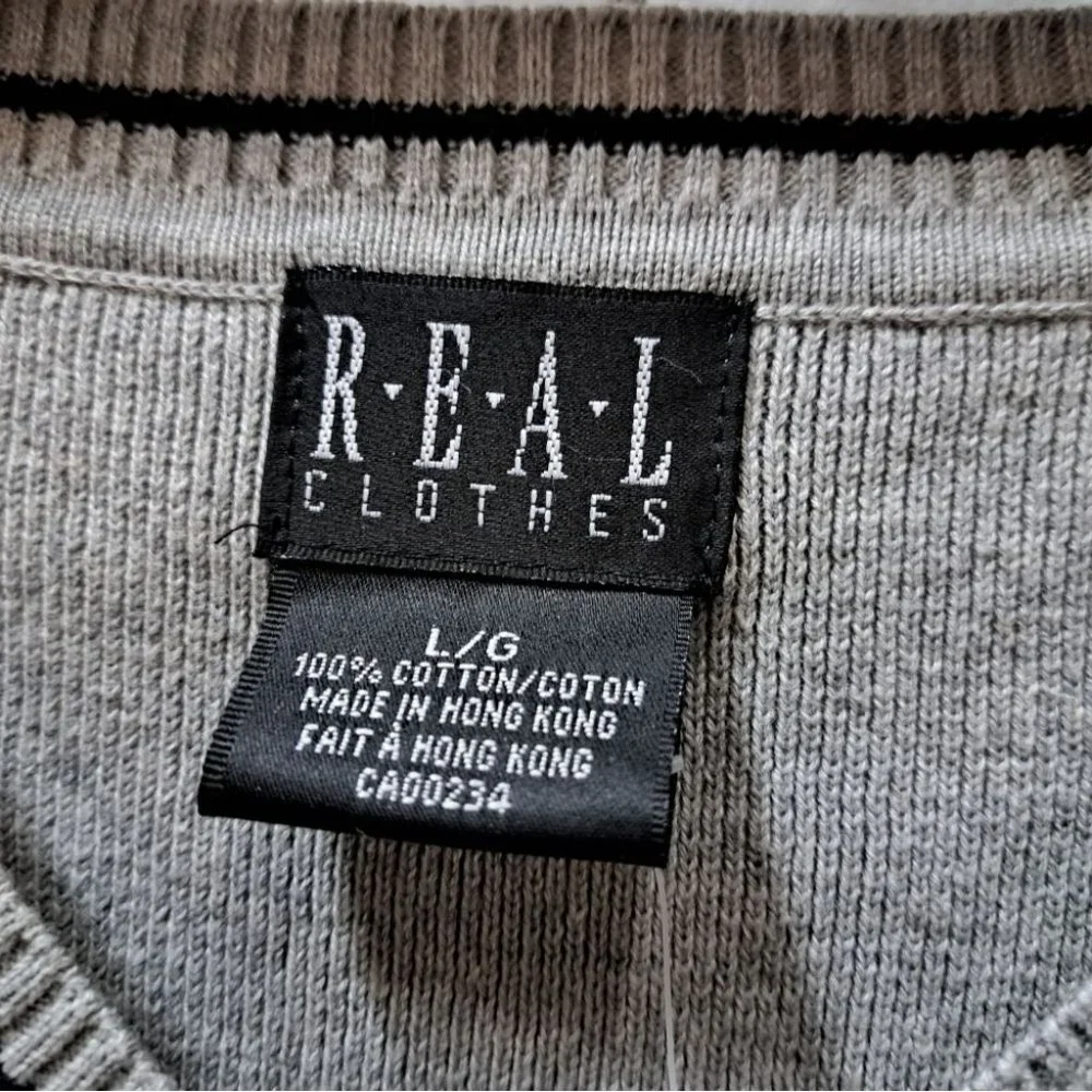 NWT Vintage Real Clothes Men's Sweater Vest Hudson Bay Ribbed 90s Y2K sz Large